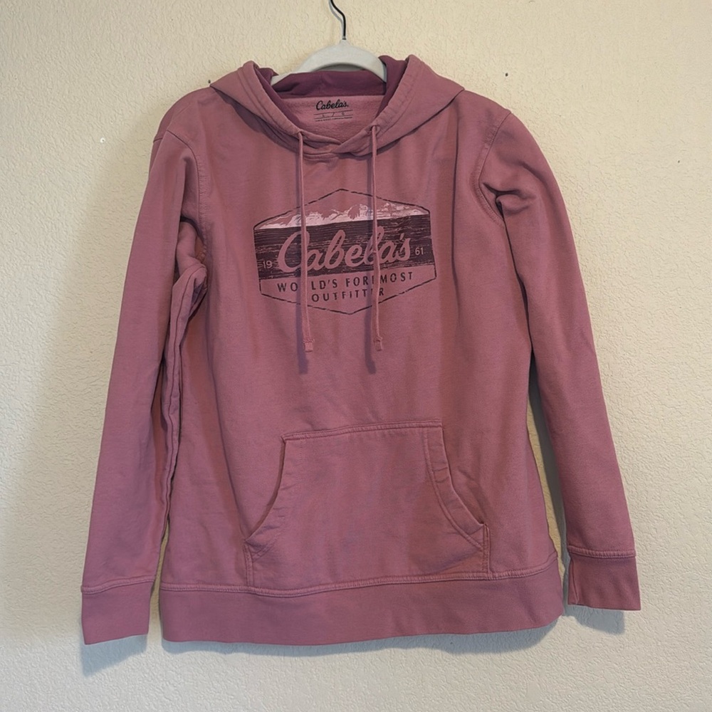 Bass Pro Shop Cabela’s Pink Graphic Hooded Sweatshirt